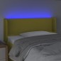 vidaXL LED Kopfteil Grün 103x16x78/88 cm Stoff vidaXL LED Kopfteil Grün 103x16x78/88 cm Stoff