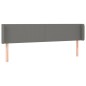 vidaXL LED Kopfteil Dunkelgrau 203x16x78/88 cm Stoff vidaXL LED Kopfteil Dunkelgrau 203x16x78/88 cm Stoff