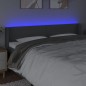 vidaXL LED Kopfteil Dunkelgrau 203x16x78/88 cm Stoff vidaXL LED Kopfteil Dunkelgrau 203x16x78/88 cm Stoff