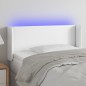 vidaXL LED Kopfteil Weiß 83x16x78/88 cm Kunstleder vidaXL LED Kopfteil Weiß 83x16x78/88 cm Kunstleder