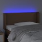 vidaXL LED Kopfteil Braun 103x16x78/88 cm Kunstleder vidaXL LED Kopfteil Braun 103x16x78/88 cm Kunstleder
