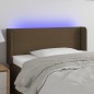 vidaXL LED Kopfteil Dunkelbraun 103x16x78/88 cm Stoff vidaXL LED Kopfteil Dunkelbraun 103x16x78/88 cm Stoff