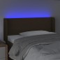 vidaXL LED Kopfteil Dunkelbraun 103x16x78/88 cm Stoff vidaXL LED Kopfteil Dunkelbraun 103x16x78/88 cm Stoff