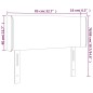 vidaXL LED Kopfteil Schwarz 83x16x78/88 cm Kunstleder vidaXL LED Kopfteil Schwarz 83x16x78/88 cm Kunstleder