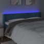 vidaXL LED Kopfteil Dunkelblau 203x16x78/88 cm Samt vidaXL LED Kopfteil Dunkelblau 203x16x78/88 cm Samt