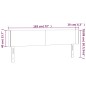 vidaXL LED Kopfteil Schwarz 183x16x78/88 cm Samt vidaXL LED Kopfteil Schwarz 183x16x78/88 cm Samt