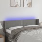 vidaXL LED Kopfteil Dunkelgrau 147x16x78/88 cm Stoff vidaXL LED Kopfteil Dunkelgrau 147x16x78/88 cm Stoff