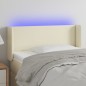 vidaXL LED Kopfteil Creme 93x16x78/88 cm Kunstleder vidaXL LED Kopfteil Creme 93x16x78/88 cm Kunstleder