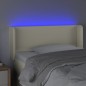 vidaXL LED Kopfteil Creme 93x16x78/88 cm Kunstleder vidaXL LED Kopfteil Creme 93x16x78/88 cm Kunstleder