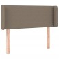 vidaXL LED Kopfteil Taupe 103x16x78/88 cm Stoff