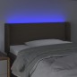 vidaXL LED Kopfteil Taupe 103x16x78/88 cm Stoff