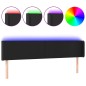 vidaXL LED Kopfteil Schwarz 163x16x78/88 cm Kunstleder vidaXL LED Kopfteil Schwarz 163x16x78/88 cm Kunstleder