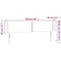 vidaXL LED Kopfteil Hellgrau 203x16x78/88 cm Samt vidaXL LED Kopfteil Hellgrau 203x16x78/88 cm Samt
