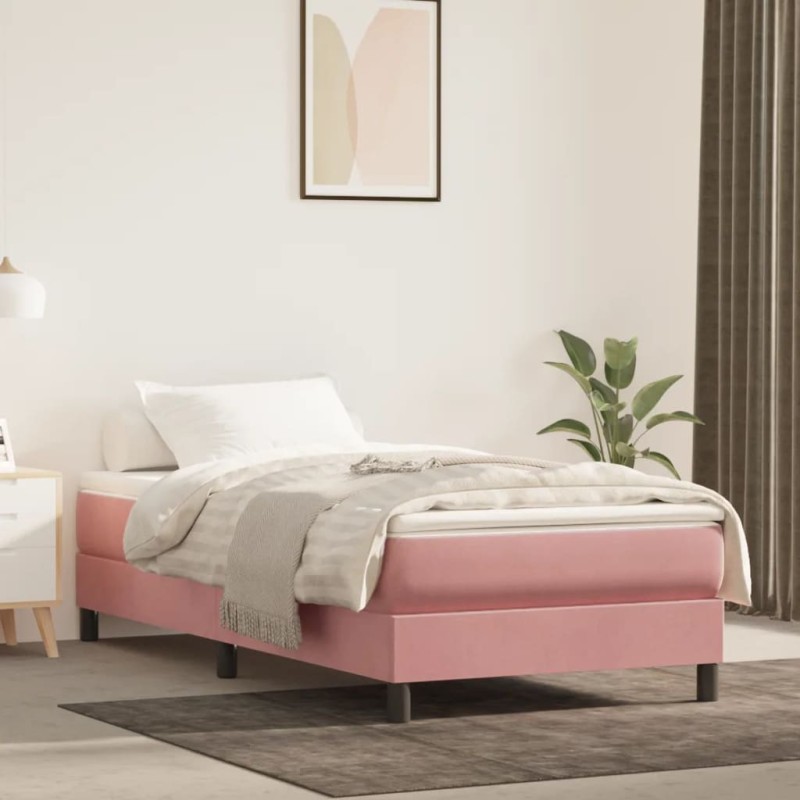 vidaXL Bettgestell Rosa 90x190 cm Samt vidaXL Bettgestell Rosa 90x190 cm Samt
