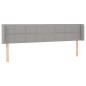 vidaXL LED Kopfteil Hellgrau 163x16x78/88 cm Stoff vidaXL LED Kopfteil Hellgrau 163x16x78/88 cm Stoff