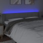 vidaXL LED Kopfteil Hellgrau 163x16x78/88 cm Stoff vidaXL LED Kopfteil Hellgrau 163x16x78/88 cm Stoff