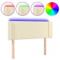 vidaXL LED Kopfteil Creme 103x16x78/88 cm Kunstleder vidaXL LED Kopfteil Creme 103x16x78/88 cm Kunstleder