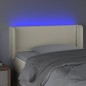 vidaXL LED Kopfteil Creme 103x16x78/88 cm Kunstleder vidaXL LED Kopfteil Creme 103x16x78/88 cm Kunstleder