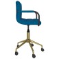 Esszimmerstühle 2 Stk. Drehbar Blau Samt Esszimmerstühle 2 Stk. Drehbar Blau Samt