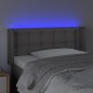 vidaXL LED Kopfteil Grau 83x16x78/88 cm Kunstleder