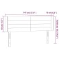vidaXL LED Kopfteil Schwarz 147x16x78/88 cm Stoff vidaXL LED Kopfteil Schwarz 147x16x78/88 cm Stoff