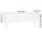 vidaXL LED Kopfteil Hellgrau 203x16x78/88 cm Samt vidaXL LED Kopfteil Hellgrau 203x16x78/88 cm Samt