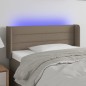 vidaXL LED Kopfteil Taupe 83x16x78/88 cm Stoff vidaXL LED Kopfteil Taupe 83x16x78/88 cm Stoff