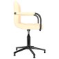 Esszimmerstühle 2 Stk. Drehbar Creme Samt Esszimmerstühle 2 Stk. Drehbar Creme Samt