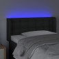 vidaXL LED Kopfteil Schwarz 93x16x78/88 cm Kunstleder