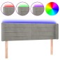 vidaXL LED Kopfteil Hellgrau 147x16x78/88 cm Samt vidaXL LED Kopfteil Hellgrau 147x16x78/88 cm Samt
