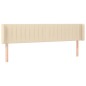 vidaXL LED Kopfteil Creme 183x16x78/88 cm Stoff vidaXL LED Kopfteil Creme 183x16x78/88 cm Stoff