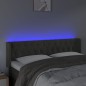vidaXL LED Kopfteil Dunkelgrau 163x16x78/88 cm Samt vidaXL LED Kopfteil Dunkelgrau 163x16x78/88 cm Samt