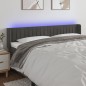 vidaXL LED Kopfteil Dunkelgrau 183x16x78/88 cm Samt vidaXL LED Kopfteil Dunkelgrau 183x16x78/88 cm Samt