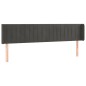 vidaXL LED Kopfteil Dunkelgrau 183x16x78/88 cm Samt vidaXL LED Kopfteil Dunkelgrau 183x16x78/88 cm Samt