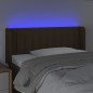 vidaXL LED Kopfteil Dunkelbraun 83x16x78/88 cm Stoff vidaXL LED Kopfteil Dunkelbraun 83x16x78/88 cm Stoff