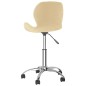 Esszimmerstühle 2 Stk. Drehbar Creme Samt Esszimmerstühle 2 Stk. Drehbar Creme Samt