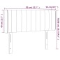 vidaXL LED Kopfteil Schwarz 83x16x78/88 cm Samt vidaXL LED Kopfteil Schwarz 83x16x78/88 cm Samt