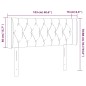 vidaXL LED Kopfteil Grün 103x16x78/88 cm Stoff
