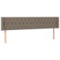 vidaXL LED Kopfteil Taupe 183x16x78/88 cm Stoff vidaXL LED Kopfteil Taupe 183x16x78/88 cm Stoff