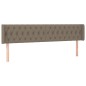 vidaXL LED Kopfteil Taupe 203x16x78/88 cm Stoff vidaXL LED Kopfteil Taupe 203x16x78/88 cm Stoff