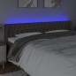 vidaXL LED Kopfteil Taupe 203x16x78/88 cm Stoff vidaXL LED Kopfteil Taupe 203x16x78/88 cm Stoff