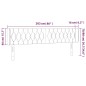 vidaXL LED Kopfteil Blau 203x16x78/88 cm Stoff vidaXL LED Kopfteil Blau 203x16x78/88 cm Stoff