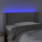 vidaXL LED Kopfteil Hellgrau 103x16x78/88 cm Samt vidaXL LED Kopfteil Hellgrau 103x16x78/88 cm Samt