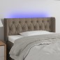 vidaXL LED Kopfteil Taupe 93x16x78/88 cm Stoff vidaXL LED Kopfteil Taupe 93x16x78/88 cm Stoff