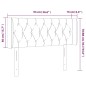 vidaXL LED Kopfteil Taupe 93x16x78/88 cm Stoff vidaXL LED Kopfteil Taupe 93x16x78/88 cm Stoff