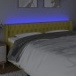 vidaXL LED Kopfteil Grün 203x16x78/88 cm Stoff vidaXL LED Kopfteil Grün 203x16x78/88 cm Stoff