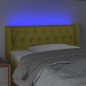 vidaXL LED Kopfteil Grün 93x16x78/88 cm Stoff