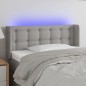 vidaXL LED Kopfteil Hellgrau 93x16x78/88 cm Stoff vidaXL LED Kopfteil Hellgrau 93x16x78/88 cm Stoff