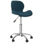 Esszimmerstühle 2 Stk. Drehbar Blau Samt Esszimmerstühle 2 Stk. Drehbar Blau Samt