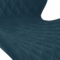 Esszimmerstühle 2 Stk. Drehbar Blau Samt Esszimmerstühle 2 Stk. Drehbar Blau Samt